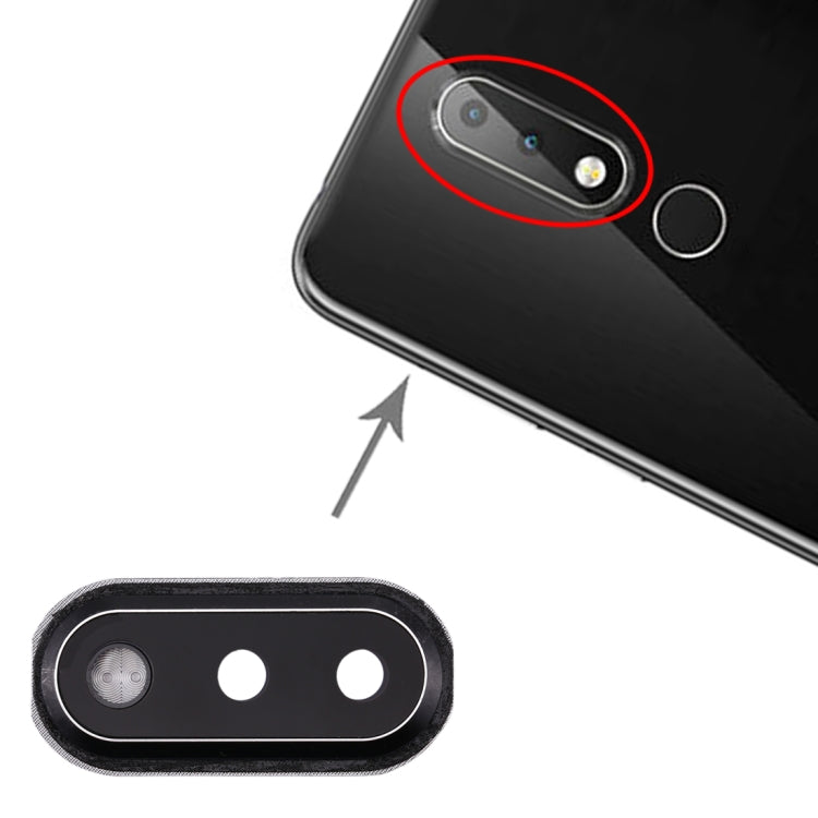 Camera Lens Cover for Nokia X6(Black) - Camera by PMC TechLife | Online Shopping South Africa | PMC TechLife | Buy Now Pay Later Mobicred