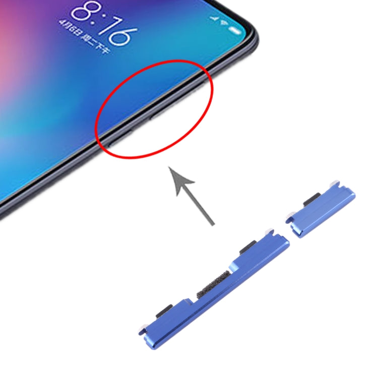 Side Keys for Xiaomi Mi 9(Blue) - Home key & Side Key by PMc TechLife | Online Shopping South Africa | PMc TechLife | Buy Now Pay Later Mobicred