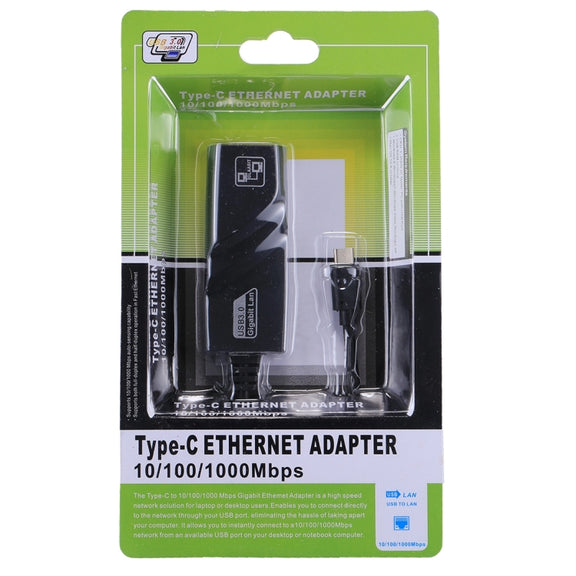 15cm USB-C / Type-C to RJ45 Gigabit Ethernet Network Adapter