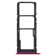 SIM Card Tray + SIM Card Tray + Micro SD Card Tray for Huawei Enjoy 10 / Honor Play 3 (Purplish Red)