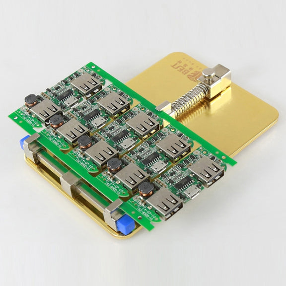 BST- 001C Stainless Steel Circuit Board soldering desoldering PCB Repair Holder Fixtures Cell Phone Repair Tool(Gold)