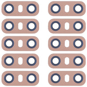 10 PCS Back Camera Lens with Adhesive for LG G6 H870/H871/H872/ LS993(Gold)