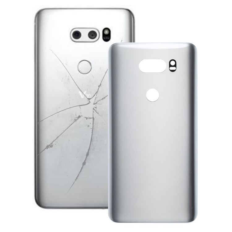 Back Cover with Adhesive for LG V30 (Silver) - For LG by PMC TechLife | Online Shopping South Africa | PMC TechLife | Buy Now Pay Later Mobicred