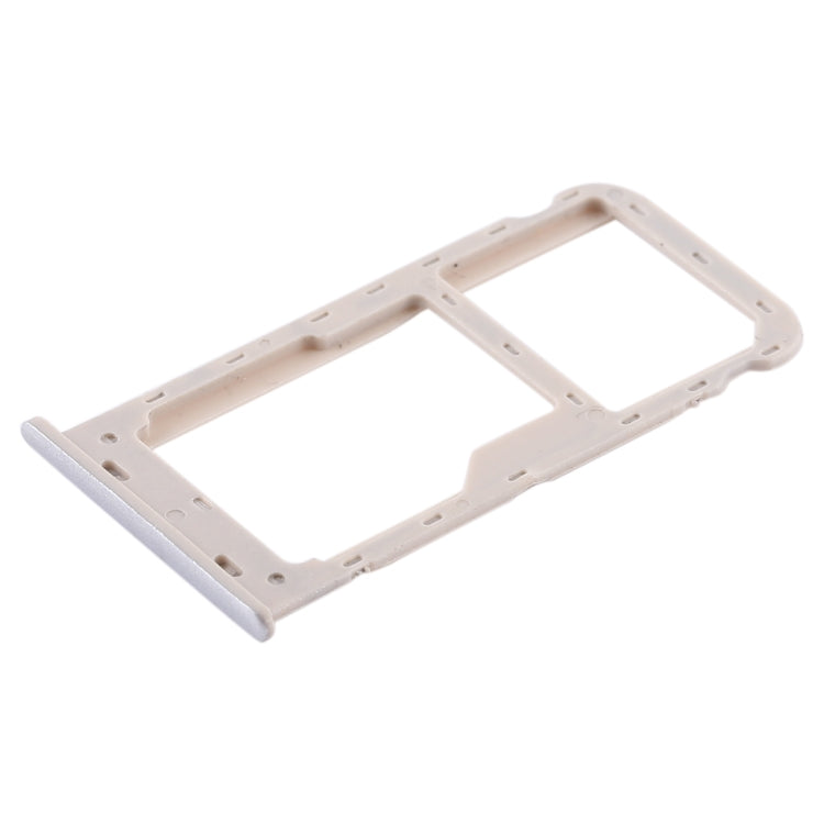SIM Card Tray + SIM Card Tray / Micro SD Card Tray for Huawei Honor 6A (Silver) - Card Socket by PMc TechLife | Online Shopping South Africa | PMc TechLife | Buy Now Pay Later Mobicred