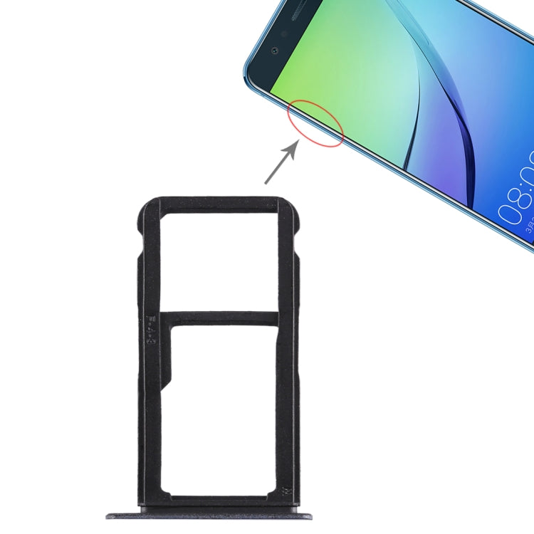 SIM Card Tray + SIM Card Tray / Micro SD Card Tray for Huawei Nova Lite (Blue)