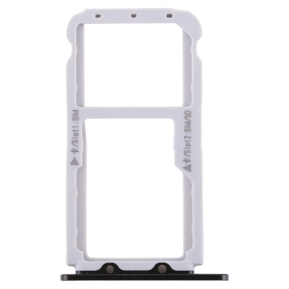 SIM Card Tray + SIM Card Tray / Micro SD Card Tray for Huawei Honor V9 (Black)