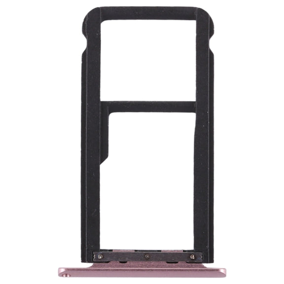 SIM Card Tray + SIM Card Tray / Micro SD Card Tray for Huawei Enjoy 6s (Pink)