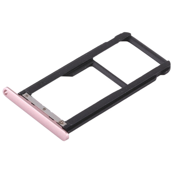 SIM Card Tray + SIM Card Tray / Micro SD Card Tray for Huawei Enjoy 6s (Pink)