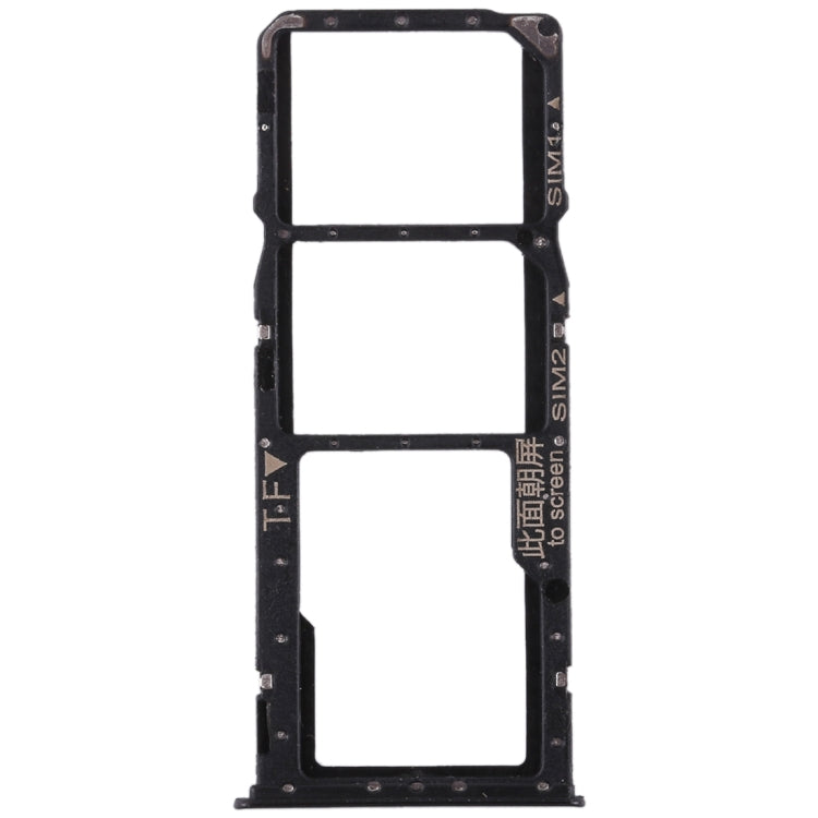 2 SIM Card Tray + Micro SD Card Tray for Huawei Enjoy 8 Plus(Black) - Card Socket by PMc TechLife | Online Shopping South Africa | PMc TechLife | Buy Now Pay Later Mobicred