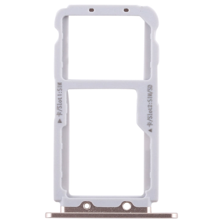SIM Card Tray + SIM Card Tray / Micro SD Card for Huawei Honor View 10 / V10(Gold) - Card Socket by PMc TechLife | Online Shopping South Africa | PMc TechLife | Buy Now Pay Later Mobicred