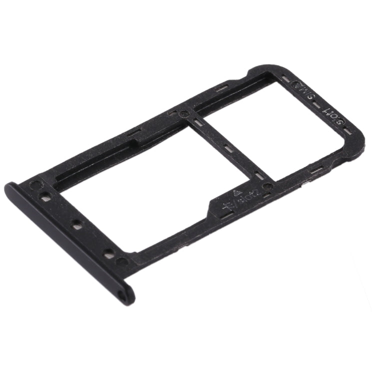 SIM Card Tray + SIM Card Tray / Micro SD Card for Huawei Enjoy 7 (Black) - Card Socket by PMc TechLife | Online Shopping South Africa | PMc TechLife | Buy Now Pay Later Mobicred