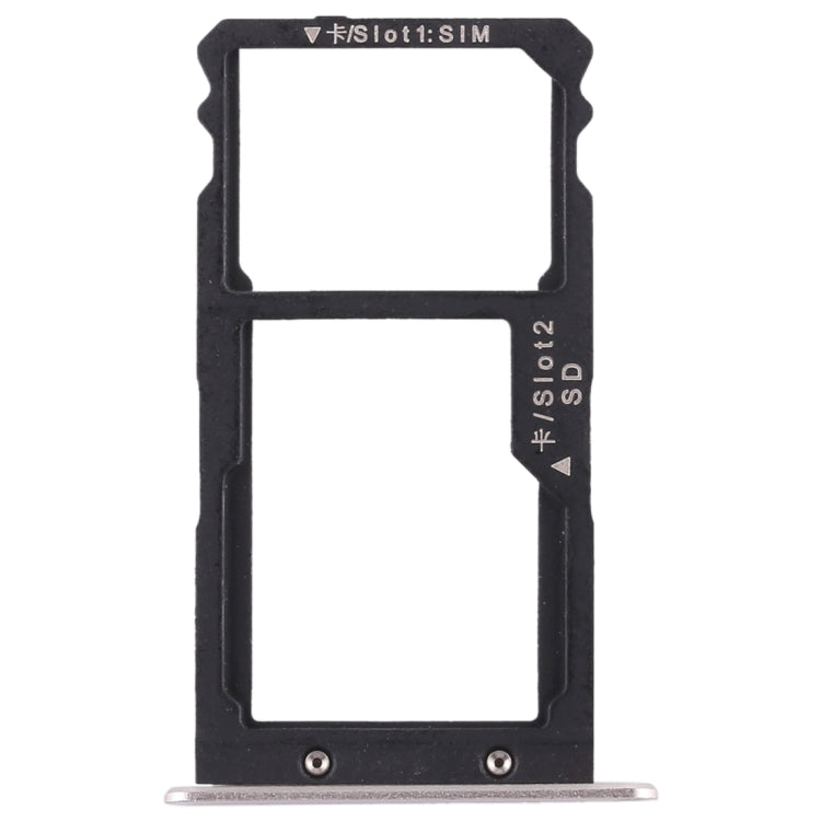 SIM Card Tray + SIM Card Tray / Micro SD Card for Huawei G8 (Silver) - Card Socket by PMc TechLife | Online Shopping South Africa | PMc TechLife | Buy Now Pay Later Mobicred