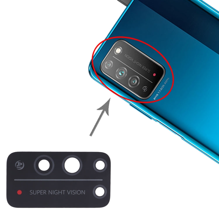For Huawei Honor X10 5G 10pcs Back Camera Lens - Camera by PMC TechLife | Online Shopping South Africa | PMC TechLife | Buy Now Pay Later Mobicred