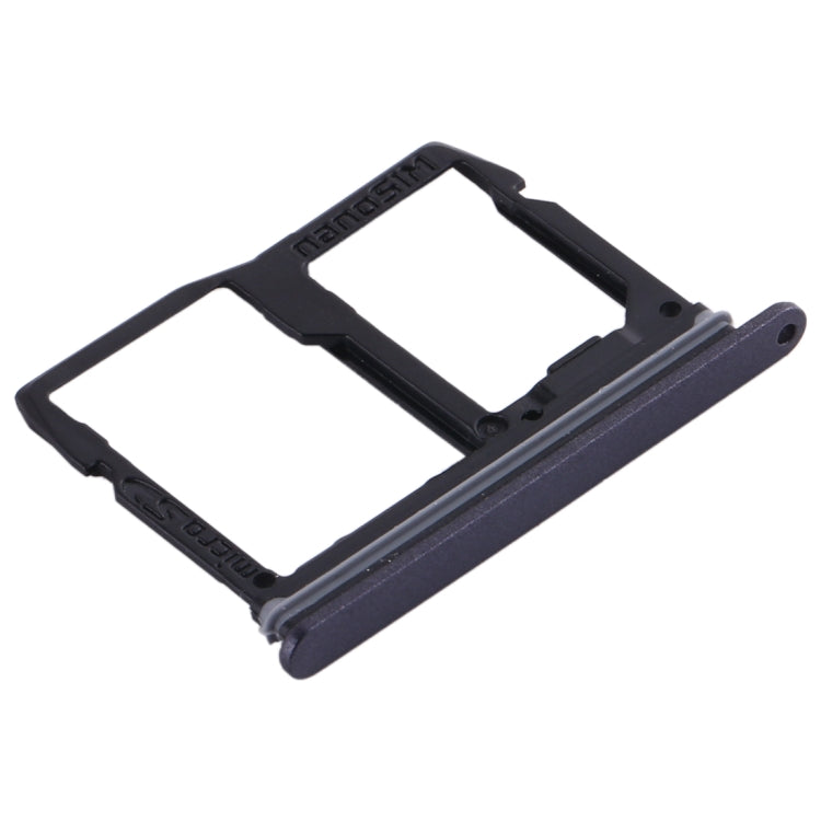 Nano SIM Card Tray + Micro SD Card Tray for LG Stylo 5 / Q720 LM-Q720MS LM-Q720TSW Q720CS (Black) - For LG by PMC TechLife | Online Shopping South Africa | PMC TechLife | Buy Now Pay Later Mobicred