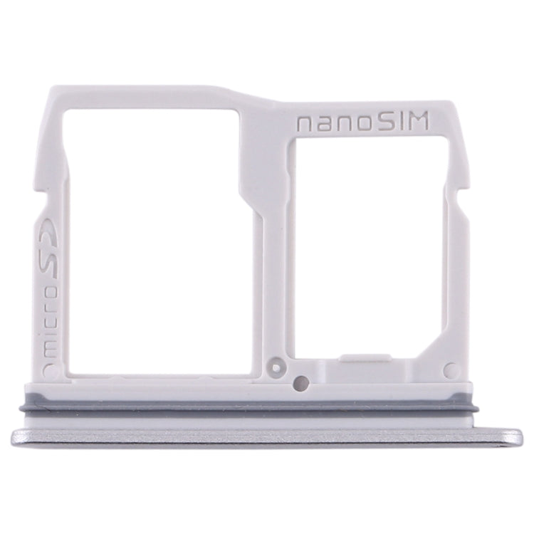 Nano SIM Card Tray + Micro SD Card Tray for LG Stylo 5 / Q720 LM-Q720MS LM-Q720TSW Q720CS (Silver) - For LG by PMC TechLife | Online Shopping South Africa | PMC TechLife | Buy Now Pay Later Mobicred