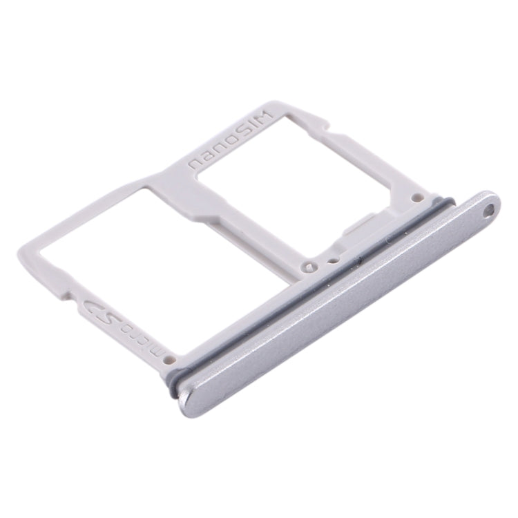 Nano SIM Card Tray + Micro SD Card Tray for LG Stylo 5 / Q720 LM-Q720MS LM-Q720TSW Q720CS (Silver) - For LG by PMC TechLife | Online Shopping South Africa | PMC TechLife | Buy Now Pay Later Mobicred
