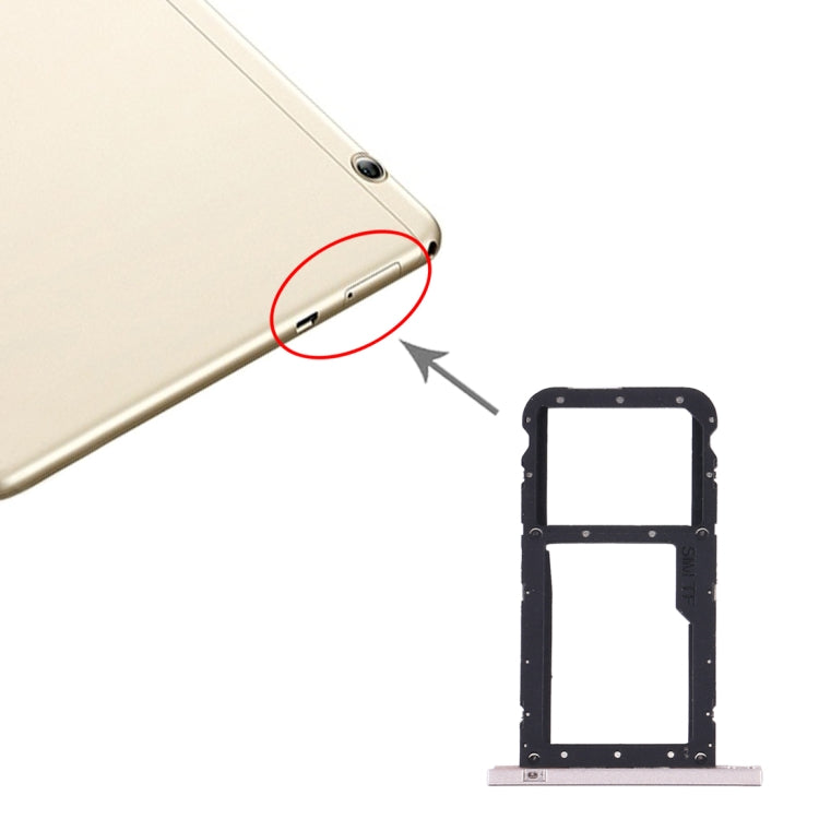 SIM Card Tray + Micro SD Card Tray for Huawei Honor Play Pad 2(9.6 inch)(Gold) - Card Socket by PMC TechLife | Online Shopping South Africa | PMC TechLife | Buy Now Pay Later Mobicred