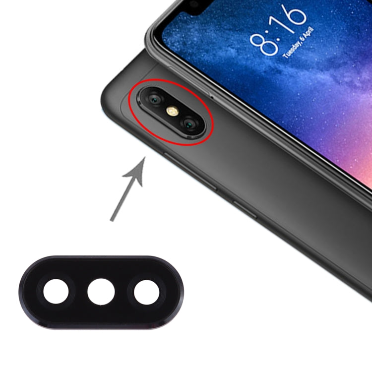 10 PCS Camera Lens Cover for Xiaomi Redmi Note 6 Pro(Black) - Camera by PMc TechLife | Online Shopping South Africa | PMc TechLife | Buy Now Pay Later Mobicred