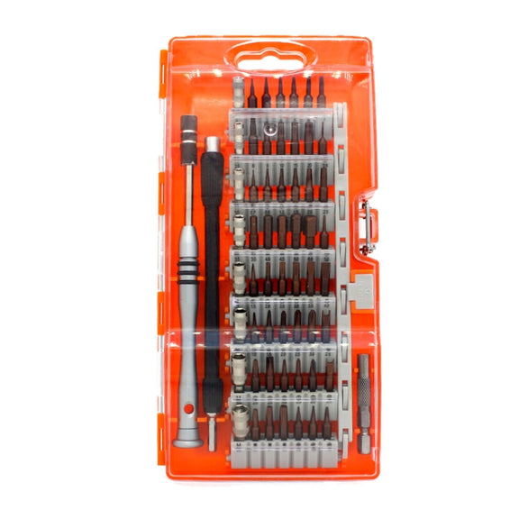 60 in 1 S2 Tool Steel Precision Screwdriver Nutdriver Bit Repair Tools Kit(Orange)