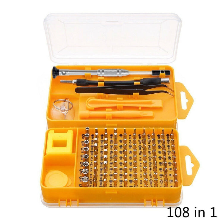 108 in 1 S2 Tool Steel Precision Screwdriver Nutdriver Bit Repair Tools Kit - free shipping - PMC Jewellery - Order now!
