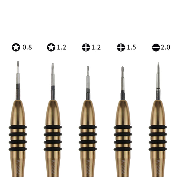 Kaisi K-5222 7 in 1 Plastic Opening Pick + Precision Screwdriver Set Tablet PC Cell Phone Repair Kit