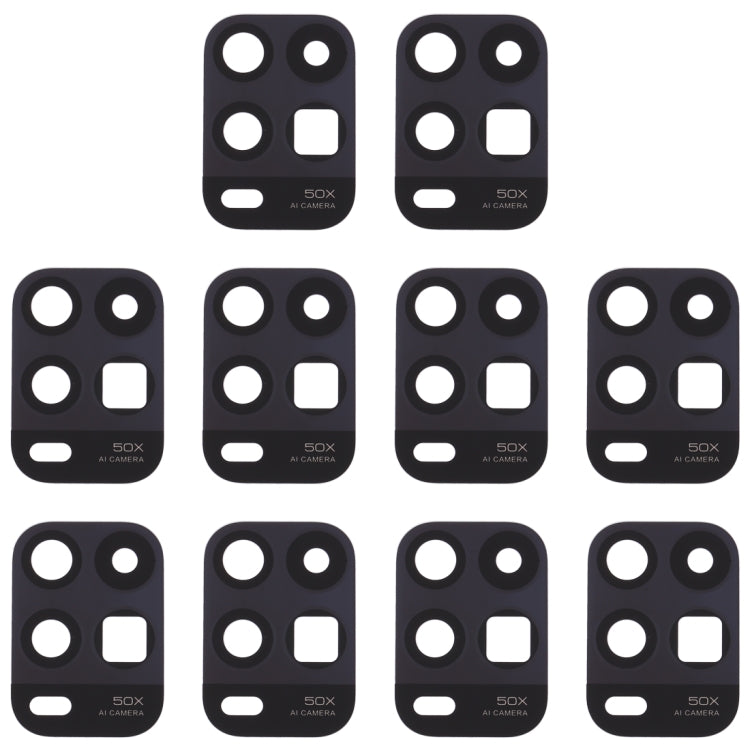 10 PCS Back Camera Lens for Xiaomi Mi 10 Youth 5G - Camera by PMc TechLife | Online Shopping South Africa | PMc TechLife | Buy Now Pay Later Mobicred