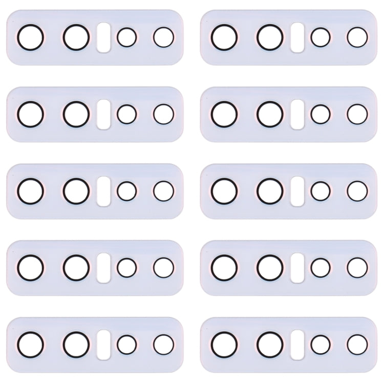 For Vivo V17 Pro 10pcs Back Camera Lens (White) - Camera Parts by PMc TechLife | Online Shopping South Africa | PMc TechLife | Buy Now Pay Later Mobicred
