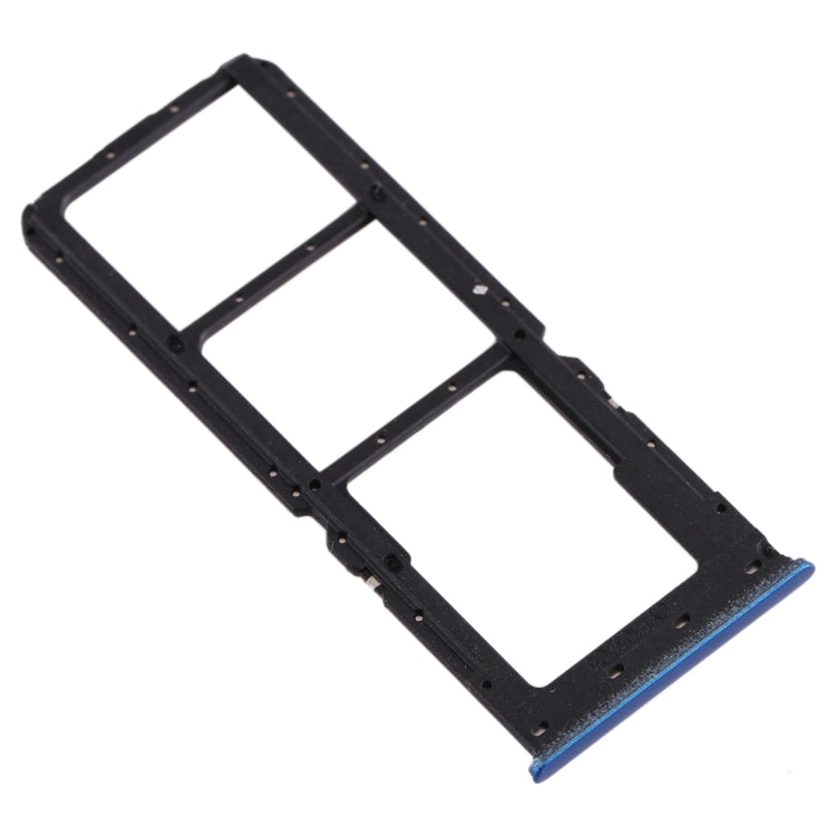For OPPO A11x/A11/A9(2020)/A5(2020) SIM Card Tray + SIM Card Tray + Micro SD Card Tray (Blue) - Card Socket by PMc TechLife | Online Shopping South Africa | PMc TechLife | Buy Now Pay Later Mobicred
