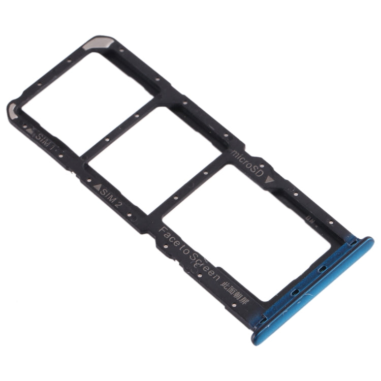 For Realme X2 SIM Card Tray + SIM Card Tray + Micro SD Card Tray (Blue) - free shipping - PMc TechLife - Order now!