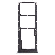For vivo Y5s SIM Card Tray + SIM Card Tray + Micro SD Card Tray (Blue)