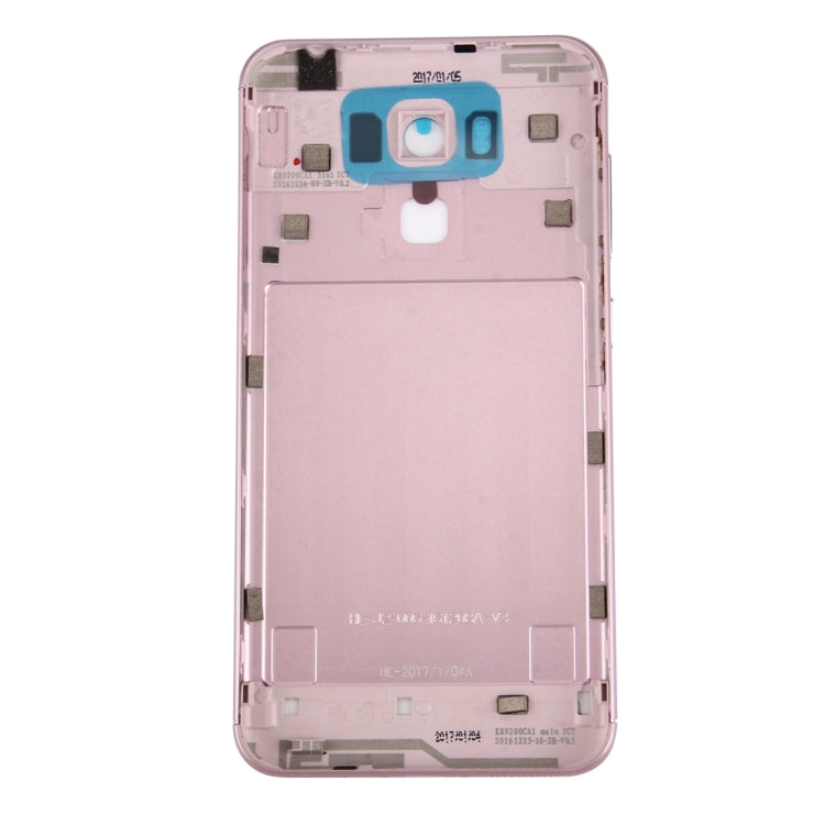 Aluminum Alloy Back Battery Cover for Asus ZenFone 3 Max / ZC553KL (Rose Gold) - Back Cover by PMC TechLife | Online Shopping South Africa | PMC TechLife | Buy Now Pay Later Mobicred