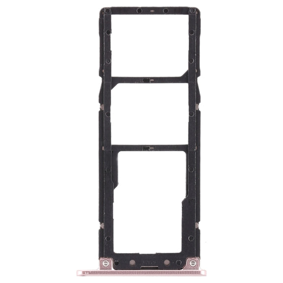 2 SIM Card Tray + Micro SD Card Tray for Asus Zenfone 4 Max ZC554KL(Rose Gold)
