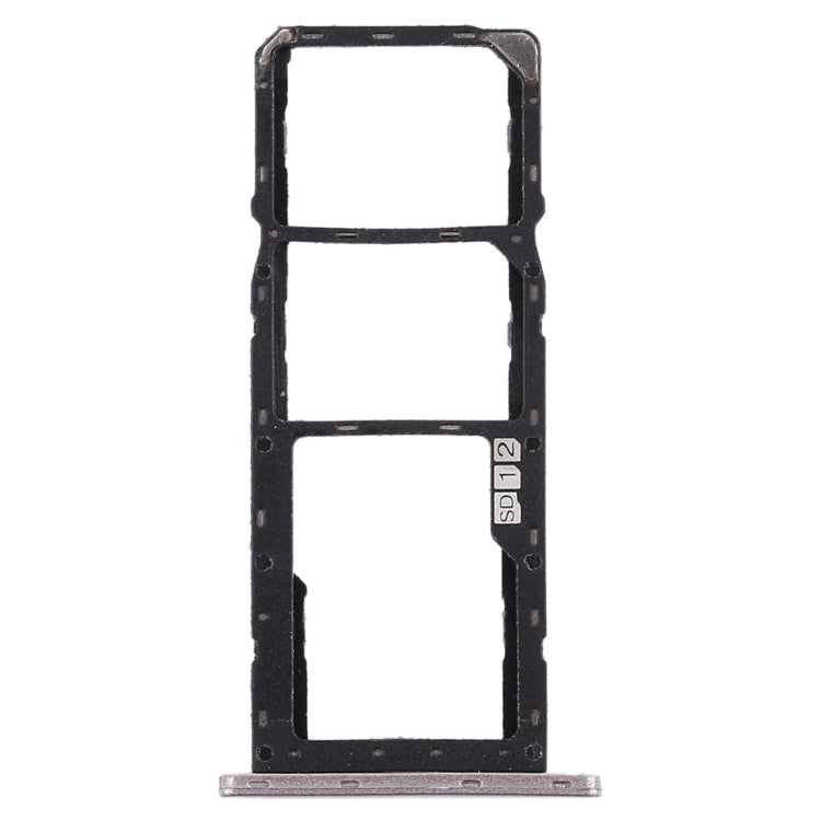 SIM Card Tray + SIM Card Tray + Micro SD Card Tray for Asus Zenfone Max Pro (M1) ZB601KL ZB602KL(Silver) - Card Tray by PMc TechLife | Online Shopping South Africa | PMc TechLife | Buy Now Pay Later Mobicred