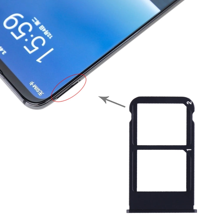 For Meizu 16 Plus SIM Card Tray + SIM Card Tray (Black) - Card Socket by PMC TechLife | Online Shopping South Africa | PMC TechLife | Buy Now Pay Later Mobicred