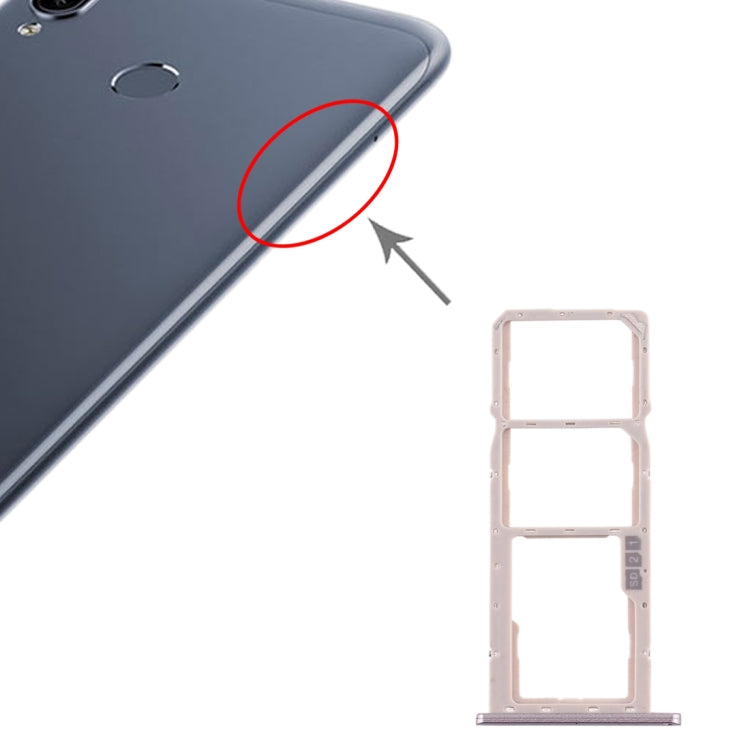 SIM Card Tray + SIM Card Tray + Micro SD Card Tray for Asus Zenfone Max M2 ZB633KL(Gold) - Card Tray by PMC TechLife | Online Shopping South Africa | PMC TechLife | Buy Now Pay Later Mobicred