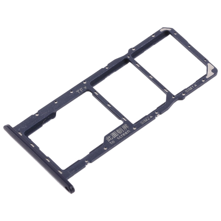 SIM Card Tray + Micro SD Card Tray for Huawei Honor 8C (Blue) - Card Socket by PMc TechLife | Online Shopping South Africa | PMc TechLife | Buy Now Pay Later Mobicred