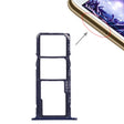 SIM Card Tray + Micro SD Card Tray for Huawei Y5 Prime (2018) / Honor Play 7 (Blue) - Card Socket by PMc TechLife | Online Shopping South Africa | PMc TechLife | Buy Now Pay Later Mobicred