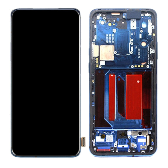 For OnePlus 7 Pro Digitizer Full Assembly with Frame OEM LCD Screen (Blue)