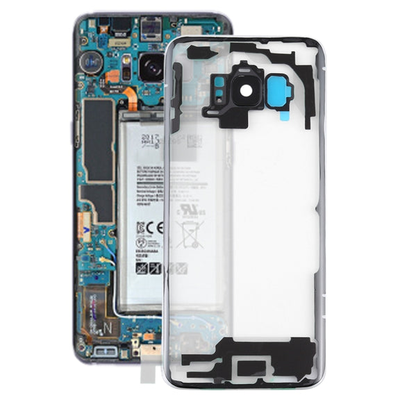 For Samsung Galaxy S8 / G950 G950F G950FD G950U G950A G950P G950T G950V G950R4 G950W G9500 Transparent Battery Back Cover with Camera Lens Cover (Transparent)
