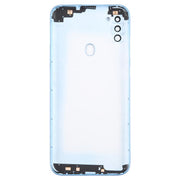 For Samsung Galaxy A11 SM-A115F Back Cover with Camera Lens Cover(Blue)