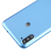 For Samsung Galaxy A11 SM-A115F Back Cover with Camera Lens Cover(Blue)