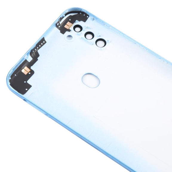 For Samsung Galaxy A11 SM-A115F Back Cover with Camera Lens Cover(Blue)