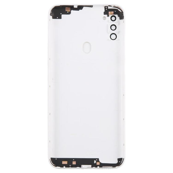 For Samsung Galaxy A11 SM-A115F Back Cover with Camera Lens Cover(White)