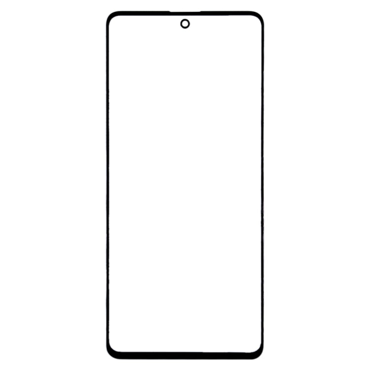 For Samsung Galaxy A71 Front Screen Outer Glass Lens (Black)