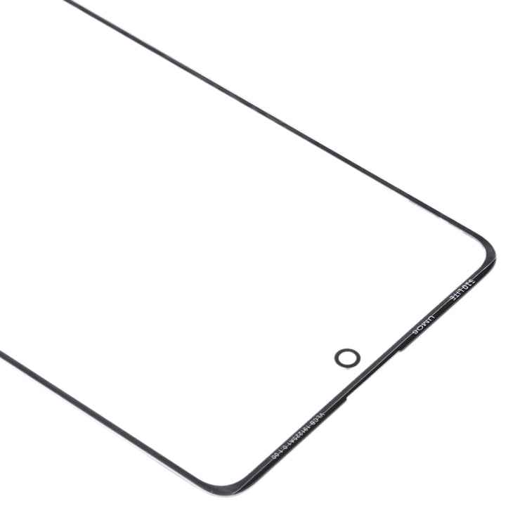 For Samsung Galaxy A71 Front Screen Outer Glass Lens (Black)