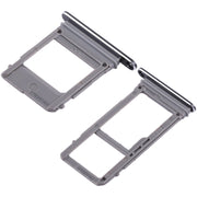 For Galaxy A520 / A720 2 SIM Card Tray + Micro SD Card Tray (Black)