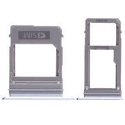 For Galaxy A520 / A720 2 SIM Card Tray + Micro SD Card Tray (Blue)