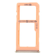 For Samsung Galaxy A60 SIM Card Tray + SIM Card Tray / Micro SD Card Tray (Gold)