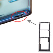 For Samsung Galaxy A71 SIM Card Tray + SIM Card Tray + Micro SD Card Tray (Black)