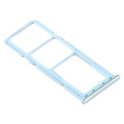 For Samsung Galaxy A71 SIM Card Tray + SIM Card Tray + Micro SD Card Tray (Blue)